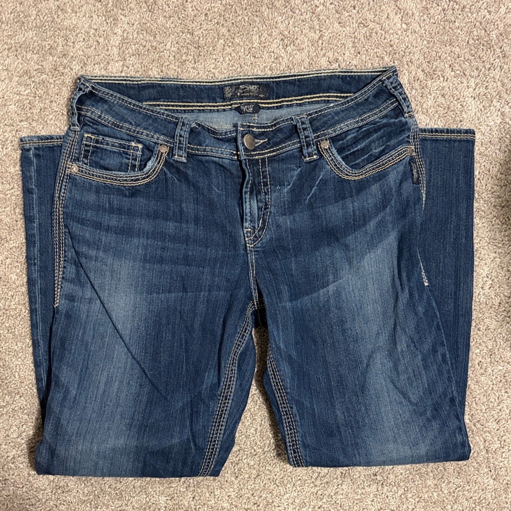 Silver Jeans Medium Blue Boot Cut Jeans